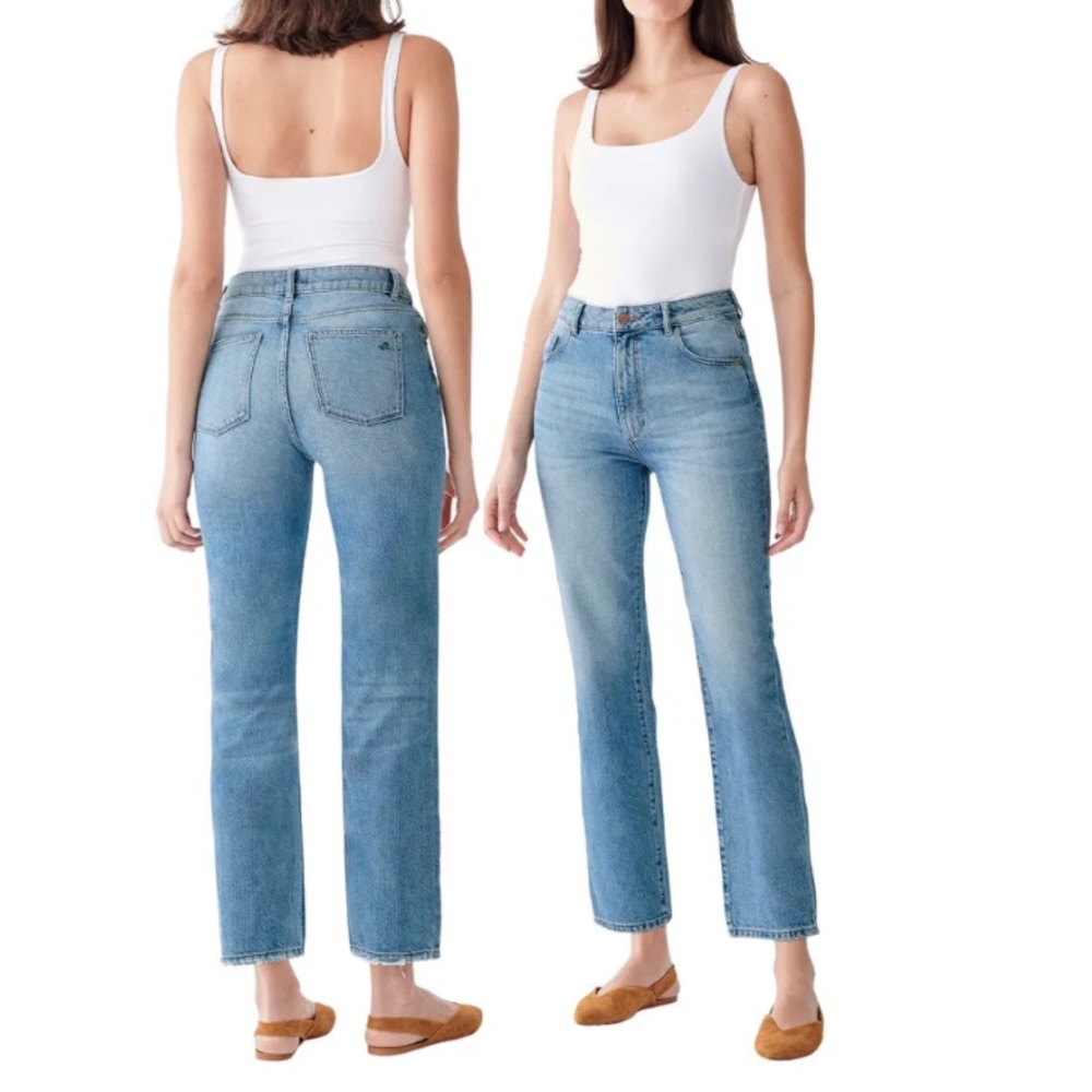 DL 1961 Jerry High Rise Vintage Straight Jeans 23